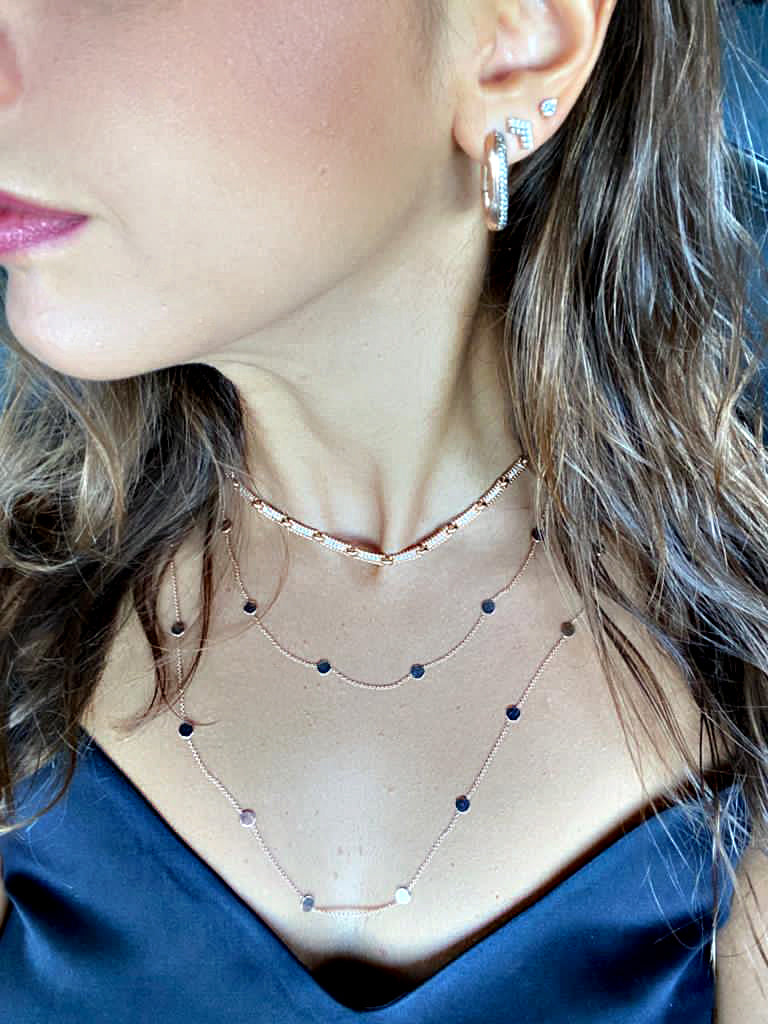 ネックレス・ペンダント Tiny Pebble Long Necklace Silver Pendant Necklace - Pebble Mini Silver | Ana Luisa