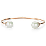 PEARL & WHITE DIAMOND CUFF
