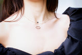 SMALL BLACK DIAMOND HEART NECKLACE