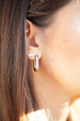 TRIPLE MARQUISE DIAMOND STUD