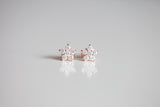 DIAMOND STAR FLOWER STUDS