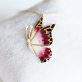 BUTTERFLY ENAMEL NECKLACE