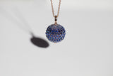 BLUE SAPPHIRE BAUBLE NECKLACE