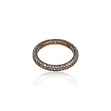 COGNAC DIAMOND PAVE RING FULL TURN