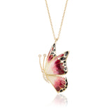BUTTERFLY ENAMEL NECKLACE