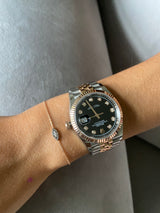 EVIL EYE BRACELET WITH COGNAC DIAMONDS