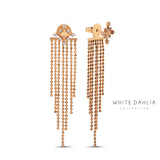 FRINGED STUD WITH WHITE DIAMONDS