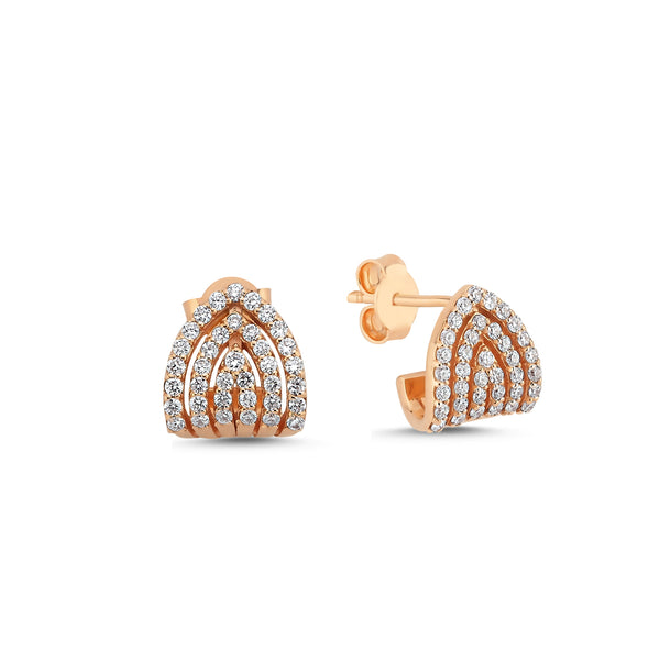 FOXY DIAMOND HUGGIE EARRING - PAIR