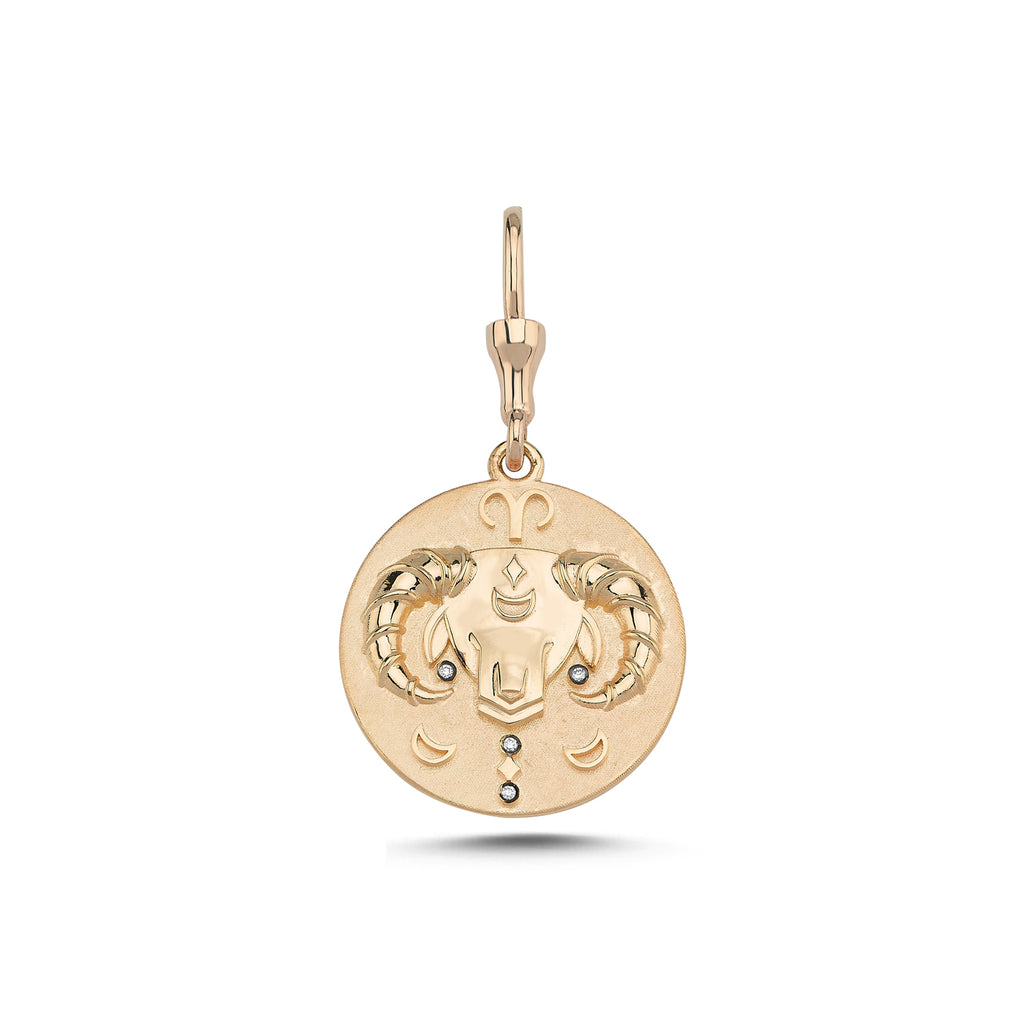ZODIAC PENDANT TAURUS – WHITE DAHLIA COLLECTION