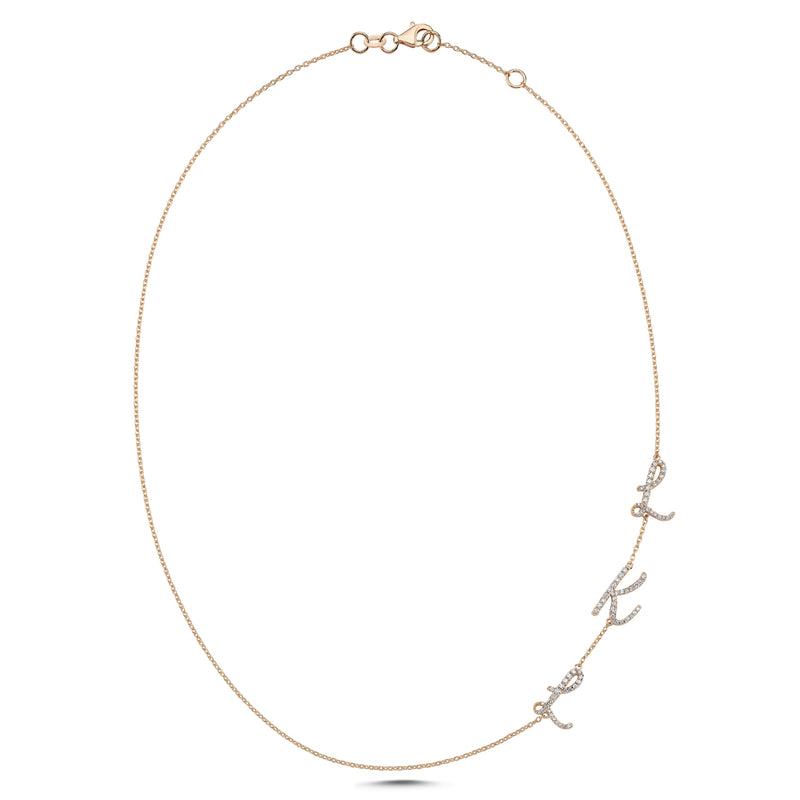 Personalised Pendant Necklace | White Gold – ANTON Jewellery